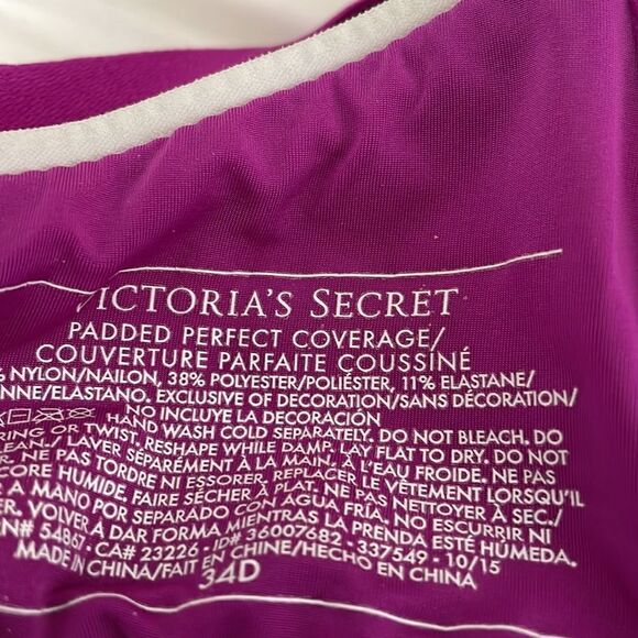 Victoria Secret Padded Perfect Coverage Bra Heather Purple 34D - Picture 6 of 13